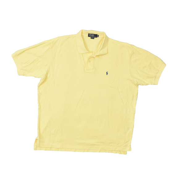 Polo by Ralph Lauren Yellow Polo Shirt Short Sleeve Men's Regular Size XL Pony - Picture 1 of 8